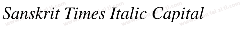 Sanskrit Times Italic Capital Regul字体转换